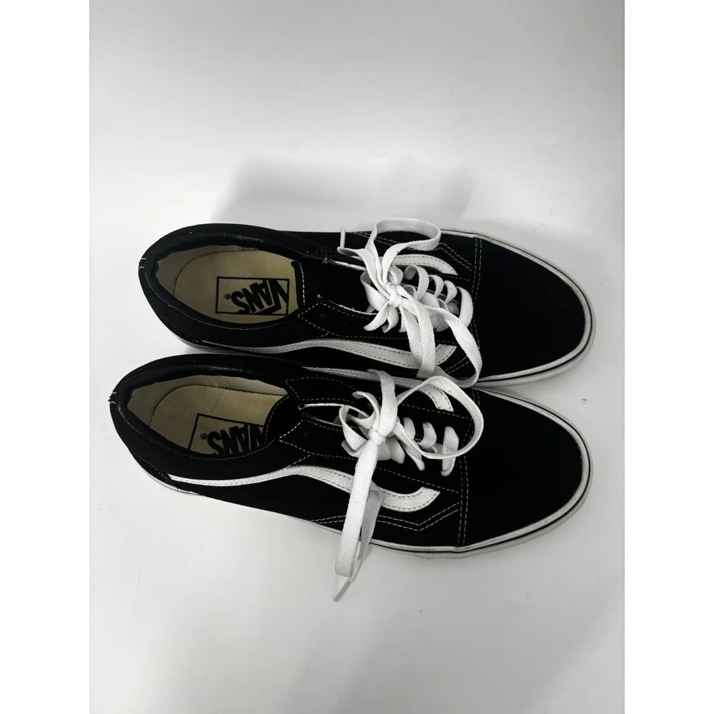 Vans Old Skool Black White‎ Sneakers Mens 8.5 Womens 10 Low Top 🔥SALE🔥